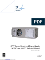 CPR Series Broadband Power Supply 36VDC and 48VDC Technical Manual
