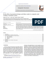 On The Effect of Geometrical Designs and Failure Modes in Composite Axialcrushing - A Literature Review