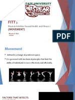 (Movement) : Physical Activities Toward Health and Fitness 1