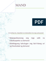 2.salik at Elastisidad NG Demand