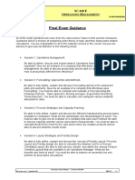 Operations Management Final Exam Guidance
