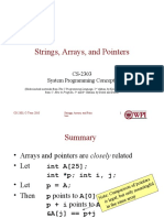 Strings, Arrays, and Pointers: CS-2303 System Programming Concepts