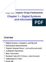 Chapter 1 - Digital Systems and Information: Logic and Computer Design Fundamentals