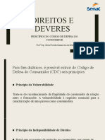 DIREITOS E DEVERES - PRINCIPIOS DO CDC