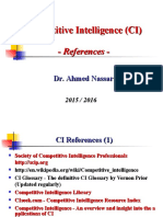 Competitive Intelligence (CI)