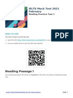 Reading Passage 1: IELTS Mock Test 2021 February