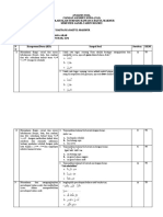 Analisis Soal Kelas II