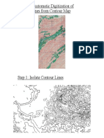 Example: Automatic Digitization of Contour Lines From Contour Map