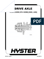 Hyster H80XM Drive Axle 1466247 1400SRM0731 (09 2003) US EN