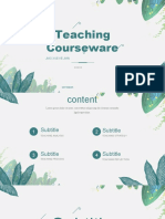 Teaching Courseware Analysis Strategy Process Reflection