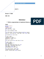 C Program Implement Binary Search Tree