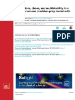 Bifurcations, Chaos, and Multistability in A Nonautonomous Predator-Prey Model With Fear