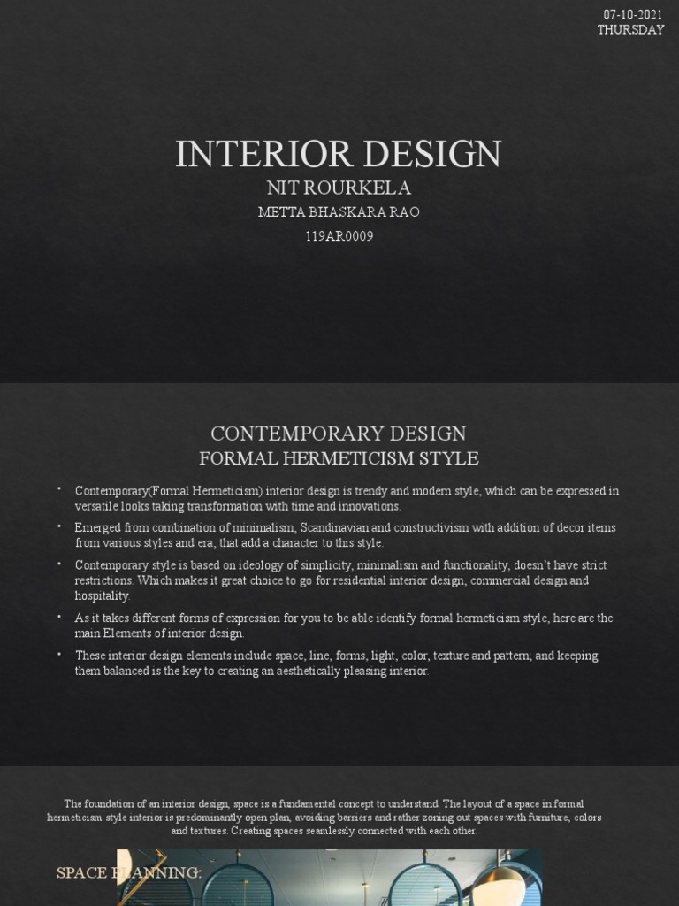 119ar0009, Bhaskara Rao - Interior Design, Assignment-2 | PDF ...