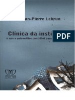 Clínica Da Instituição - Jean Pierre Lebrun