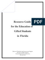 Resource Guide For The Education of Gifted Students in Florida