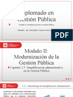 Capítulo 2.5 Simplificación Administrativa en La Gestión Pública