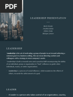 Leadership presentation