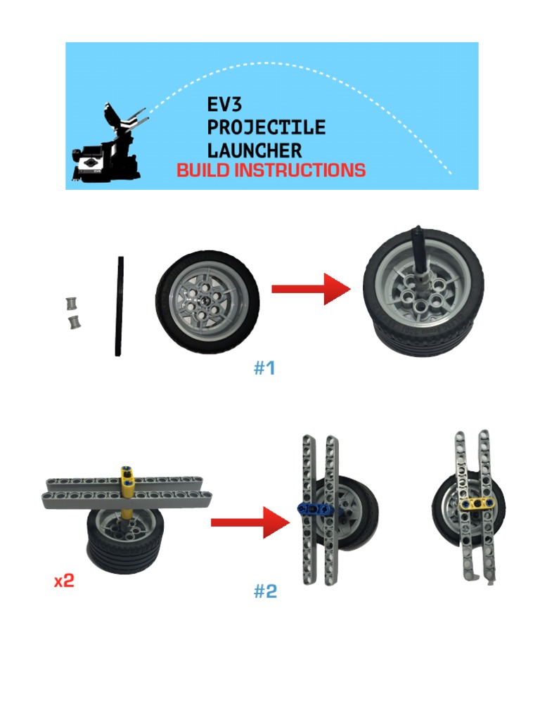 EV3 Projectile Launcher Build Instructions PDF