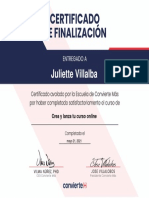 Juliette Villalba Crea y Lanza Tu Curso Online Certificado Cursos Escuela Convierte