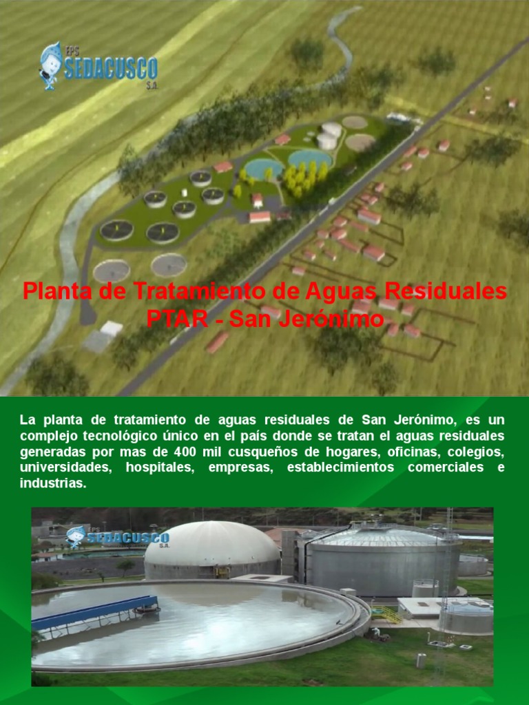 Planta de Tratamiento Aguas Residuales PTAR | PDF | Aguas residuales | Agua