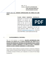 Demanda Autorizacion Judicial para Disponer Bienes de Menor de Edad