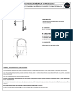 Griferia Monocomando Klipen Devon II de Cocina Cromada