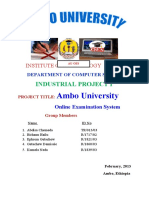 AU OES: Automating Ambo University Exams