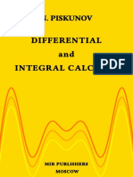 N. Piskunov - Differential and Integral Calculus Mir 1969