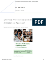 Effective Professional Communication - A Rhetorical Approach - Simple Book Publishing