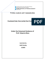 Written Analysis and Communication: Under The Esteemed Guidance of Prof. Sriparna Basu