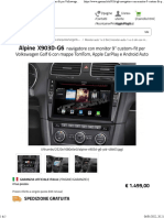 Alpine X903D-G6 navigatore con monitor 9' custom-fit per Volkswagen Go RG Sound Store 