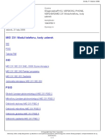MID 231 Moduł telefonu, kody usterek