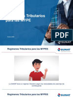 Regímenes Tributarios MYPE 2021