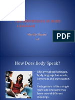 The Importance of Body Language: Nertila Shpani I-A