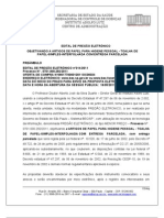 PREGÃO ELETRONICO 011  AQUISIÇÃO DE PAPEL TOALHA 