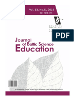 Journal of Baltic Science Education, Vol. 13, No. 5, 2014