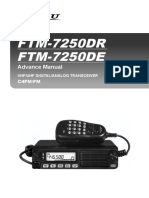 FTM-7250DR FTM-7250DE: Advance Manual