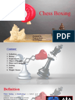 Chess Boxing: Presented By: Nagham Ajouz ID:201820462