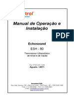 Manual de Operação e Instalação Echosound ESH-80