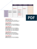 Autumn '10 Timetable