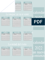 calendar 2022 un nuevo comienzo