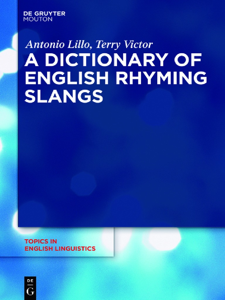 A Dictionary of English Rhyming Slangs (PDFDrive), PDF