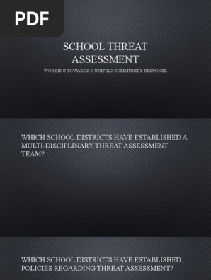 School Threat Assessment