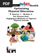 Health Optimizing Physical Education 1: Quarter 1 - Module 3: Set Fitness Goal