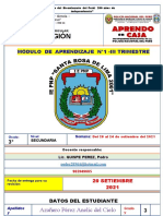 3° AÑO RELIGION Modulo 1-III trimestre.