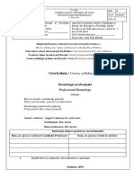 Curriculum Deontologie Profesionala 2019