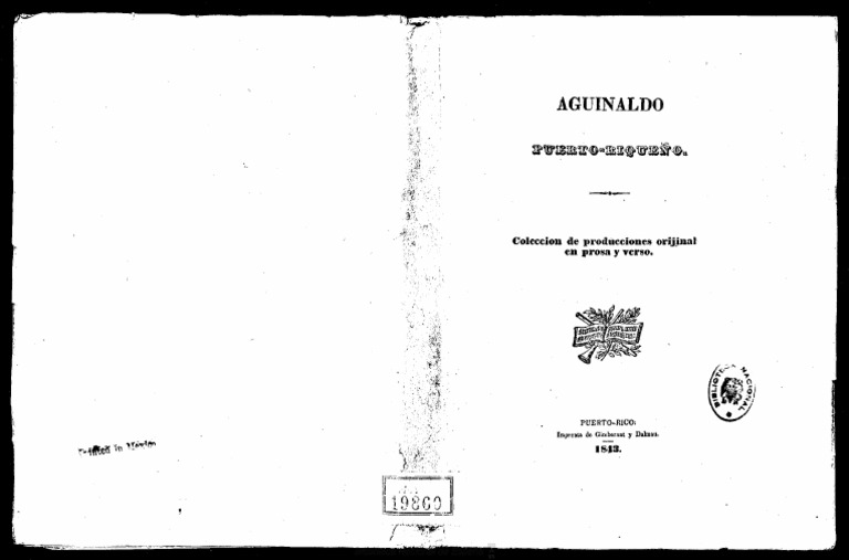 Aguinaldo Puertorriqueño (1843) | PDF | Arte