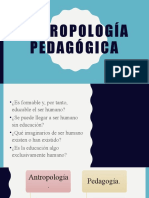 Antropología Pedagógica