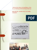 Litigacion Oral y La Conciliacion Extrajudicial