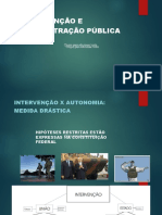 Intervenção e Administraçao Pública